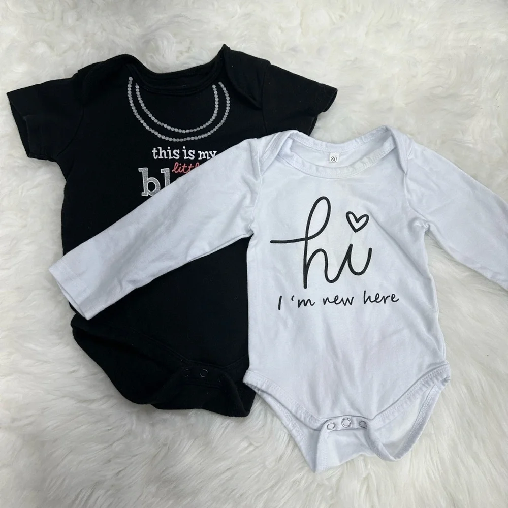 baby girl 3-6 month bodysuit bundle
